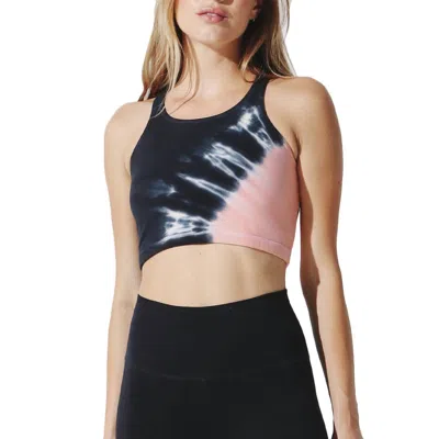 ELECTRIC & ROSE BELLA CROP TANK TOP IN ONYX AND BLUSH