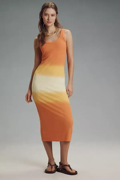 Electric & Rose Charlie Rib Midi Dress In Multicolor