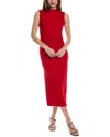 Electric & Rose Midi Dress In Red