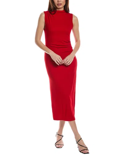 Electric & Rose Midi Dress In Red
