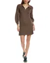 Electric & Rose Polo Cotton Sweater Dress In Green