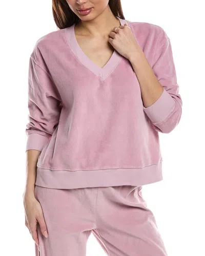 Electric & Rose V-neck Sweatshirt In Pink