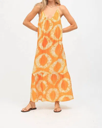 Electric & Rose Laney Dress In Tangerine In Orange
