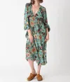 Electric & Rose Melody Dress In Wild Garden In Multi