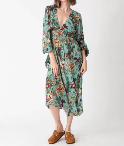 Electric & Rose Melody Dress In Wild Garden In Multi