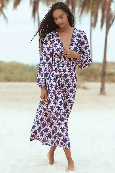 Electric & Rose Melody Printed Midi Dress In Multicolor
