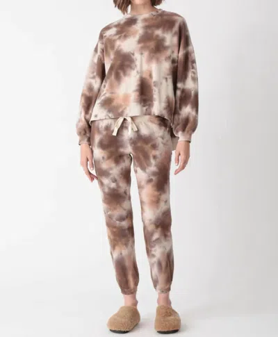 Electric & Rose Neil Sweatshirt In Tortoise Cocoa In Multi