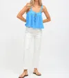 Electric & Rose Rita Top In Aqua