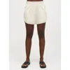 Electric & Rose Track Terry Short In Oatmeal