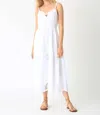 Electric & Rose Vivian Midi Dress In Cloud White In Multi