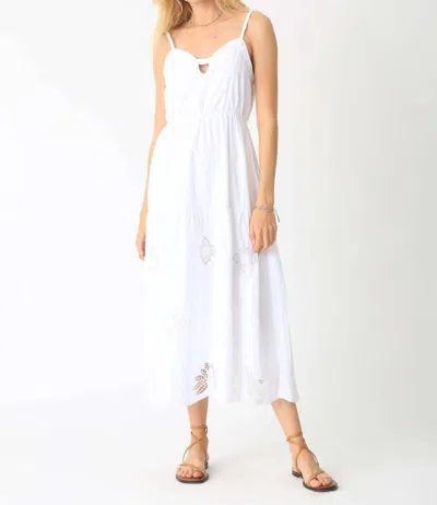 Electric & Rose Vivian Midi Dress In Cloud White In Multi