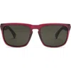 Electric X Jason Momoa Knoxville Polarized Keyhole Sunglasses In Matte Boars Blood/grey Polar