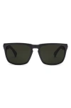 Electric X Jason Momoa Knoxville Xl Polarized Keyhole Sunglasses In Matte Black/grey Polar