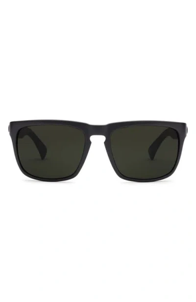 Electric X Jason Momoa Knoxville Xl Polarized Keyhole Sunglasses In Matte Black/grey Polar