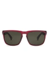 Electric X Jason Momoa Knoxville Xl Polarized Keyhole Sunglasses In Matte Boars Blood/grey Polar