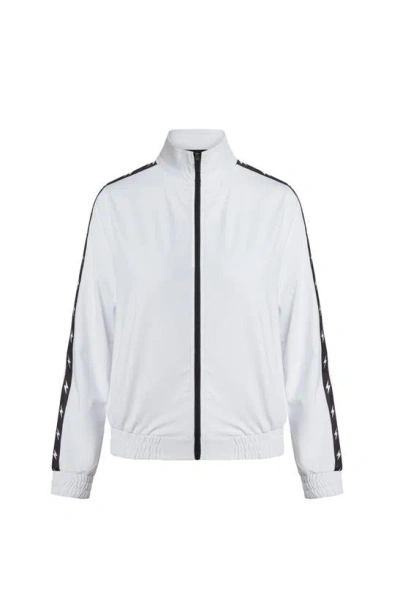 Electric Yoga Bolt Track Jacket In White/black