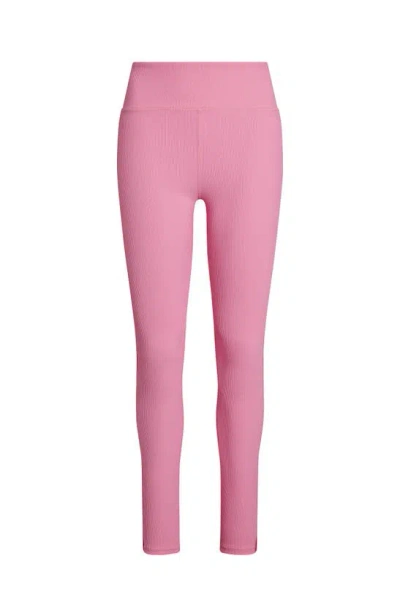 Electric Yoga Colour Block Rib Legging In Sachet Pink/pink Yarrow