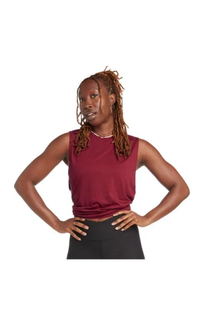 Electric Yoga Electric Versatile Tank In Burgundy