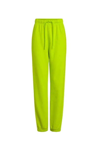 Electric Yoga French Terry Joggers In Lime Punch