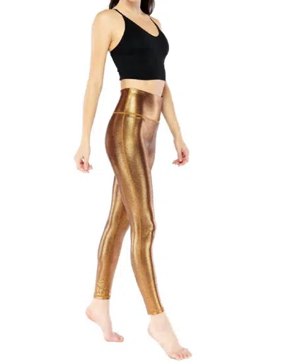 Electric Yoga Mariah Legging In Gold In Black