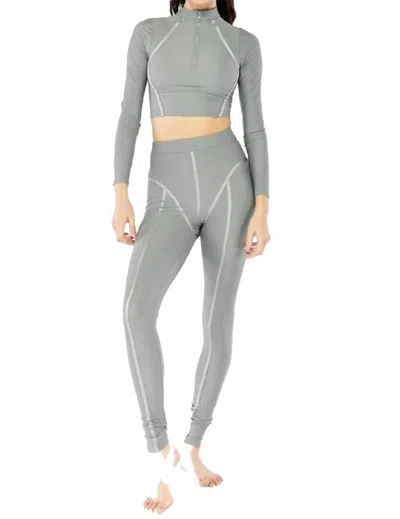 Electric Yoga Oprah Legging In Grey In Gray