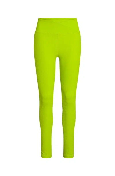 Electric Yoga Rib Legging In Lime Punch