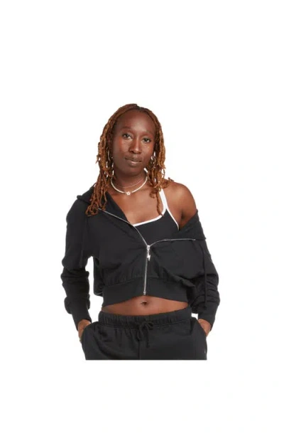 Electric Yoga Thunder Zip Up Hoodie In Black
