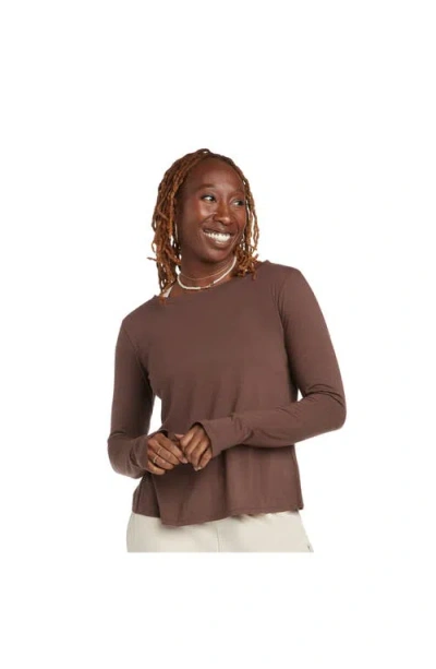 Electric Yoga Venus Long Sleeve Top In Brown