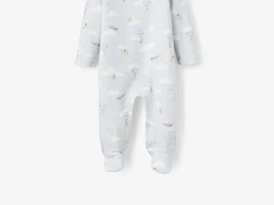 Elegant Baby Kid's Up & Away Double Layered Collar Jumpsuit In Blue