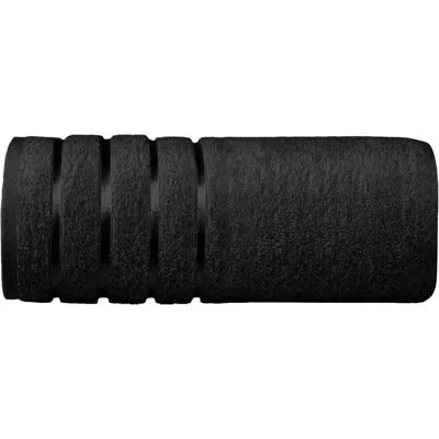 Elegant Comfort 100% Turkish Cotton 4 Lines Viscose Stripe Jumbo Bath Towel - Hotel Spa Quality Extra Large 35 X 70  In Black
