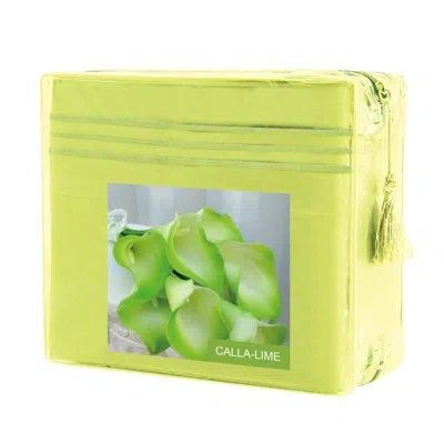 Elegant Comfort 1500 Solid Color Sheet Set In Lime