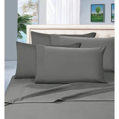 Elegant Comfort 1500 Thread Count Percale Sheet Set In Gray