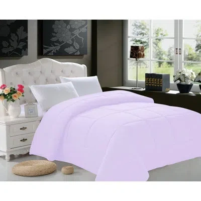 Elegant Comfort All Season Down Alternative Comforter In Purple