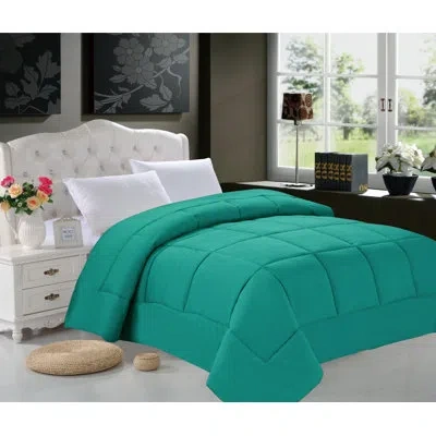 Elegant Comfort All Season Down Alternative Comforter In Turqouise