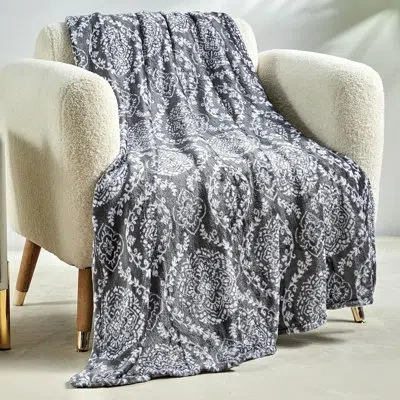 Elegant Comfort Lightweight Printed Throw Blanket- All Season, Ultra Soft, Cozy And Plush- Decorative Throw Blankets In Multicolor
