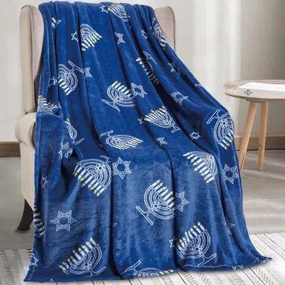 Elegant Comfort Lightweight Printed Throw Blanket- All Season, Ultra Soft, Cozy And Plush- Decorative Throw Blankets In Multicolor