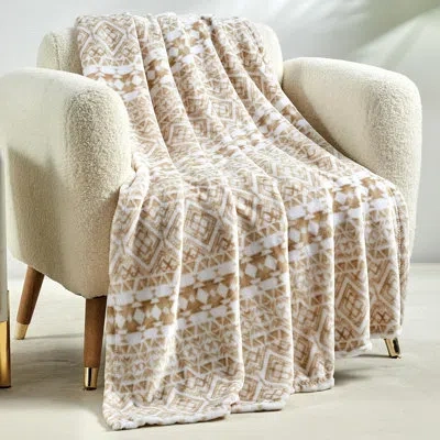Elegant Comfort Lightweight Printed Throw Blanket- All Season, Ultra Soft, Cozy And Plush- Decorative Throw Blankets In Multicolor