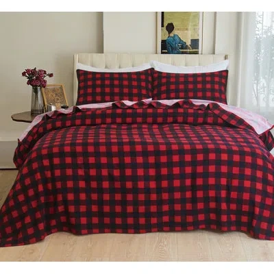Elegant Comfort Luxuriously Soft 4-piece Velvet Plush Flannel Sheet Set - Premium Quality -cozy Warm, Anti-static, N In Red