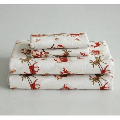 Elegant Comfort Luxuriously Soft 4-piece Velvet Plush Flannel Sheet Set - Premium Quality -cozy Warm, Anti-static, N In Red