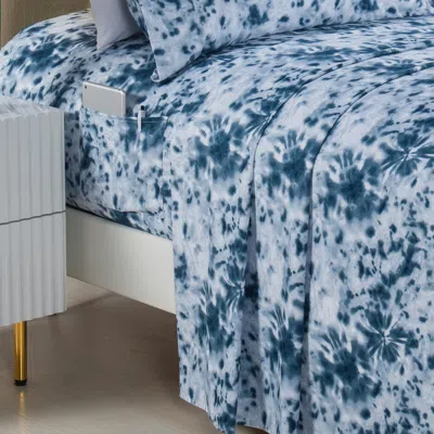 Elegant Comfort Luxury Soft Colorful Tie Dye Pattern Bed Sheet Set - Soft As A Hotel Premium Quality Bedding