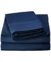 Elegant Comfort Luxury Soft Solid 4-pc. Sheet Set, California King In Dark Blue
