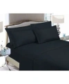Elegant Comfort Luxury Soft Solid Sheet Sets In Black
