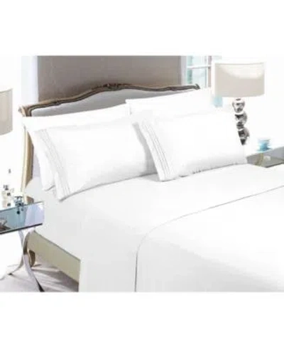 Elegant Comfort Luxury Soft Solid Sheet Sets In Bright Red