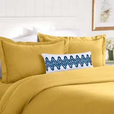 Elegant Comfort Microfiber Duvet Cover Set In Gold