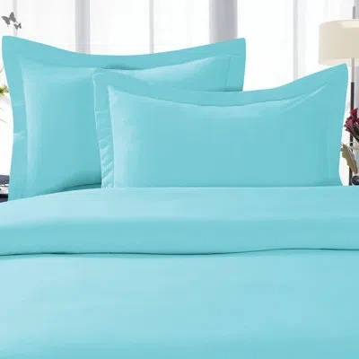 Elegant Comfort Microfiber Modern & Contemporary Duvet Cover Set In Aqua
