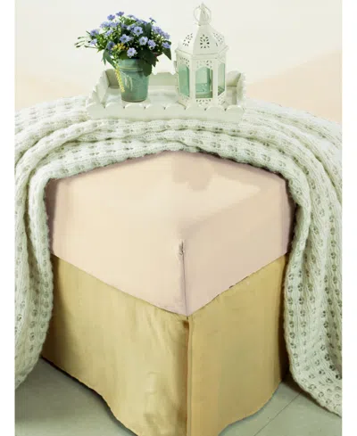 Elegant Comfort Silky Soft Fitted Sheet, California King In Brown