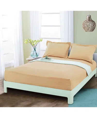 Elegant Comfort Silky Soft Fitted Sheet, Queen In Gold