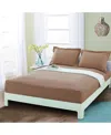 Elegant Comfort Silky Soft Fitted Sheet, Queen In Brown