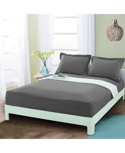 Elegant Comfort Silky Soft Fitted Sheet, Queen In Gray