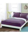 Elegant Comfort Silky Soft Fitted Sheet, Queen In Purple